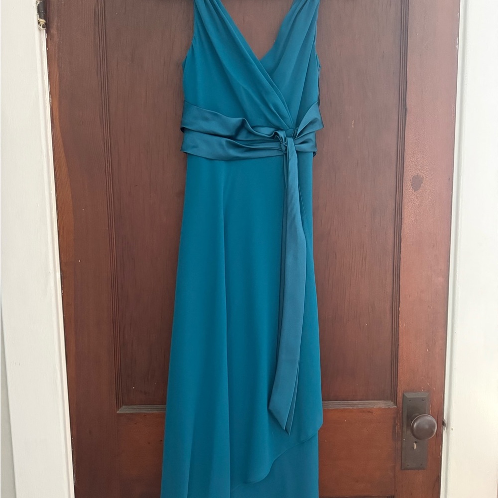 Jones Wear Asymmetrical Teal Dress